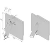 Image de Hera Lampe de lecture BL1-LED, montage encastré/encastré, interrupteur, acier
