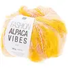 Image de Rico Fashion Alpaca Vibes aran #006 Laine jaune saumon aiguille 5 mm Fil flammé pour tricot ou crochet