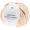 Image de Rico Superba Cashmeri Chaussettes de luxe 4 plis Moutarde 002