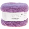 Image de Rico Design Essentials Super Kid Mohair Loves Silk Colourlove Pelote de soie Violet 100 g 265 m