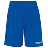 Image de uhlsport Performance Shorts Shorts de Sport pour Hommes Football Soccer Fitness Randonnée Cyclisme Course à Pied - 100% Polyester recyclé - Azur/Blanc - Taille L