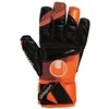 Image de uhlsport Super Resist+ HN Gants de Gardien de Football - Gants pour Gardien de But - spécialement conçus pour Le Gazon synthétique et Les sols durs, Orange Fluo/Noir/Blanc, 10