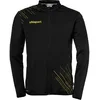 Image de uhlsport Homme Score 26 Classic Jacke Veste D'entraînement Légère Sweat-shirt Demi-saison, Noir/jaune Citron, 4XL EU