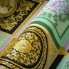 Image de Versace Home Wallpaper 387041 Papier peint baroque de luxe Motif floral Vert menthe, violet, noir, doré 10,05x0,70 m Fabriqué en Allemagne