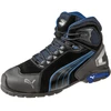 Image de Sicherheitsstiefel Rio Black Mid Gr. 44 noir/bleu cuir S3 SRC EN20345