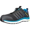 Image de ALBATROS Breeze Impulse Low S1P ESD HRO SRA Chaussures de sécurité avec embout en fibre de verre Protection anti-perforation sans métal Antidérapant Résistant à la chaleur Unisexe, noir/bleu, 44 EU