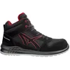 Image de ALBATROS Clifton Chaussures de travail MID S3 SRC avec embout en fibre de verre et protection anti-perforation antidérapantes sans métal Unisexe, noir/rouge, 38 EU