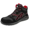 Image de ALBATROS Clifton MID S3 SRC Chaussures de travail avec embout en fibre de verre et protection anti-perforation antidérapantes sans métal Unisexe, noir/rouge, 39 EU