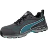 Image de PUMA Safety Fuse Knit WNS Low Chaussures de sécurité S1P ESD HRO SRC Embout en fibre de verre Protection anti-perforation antidérapante sans métal pour femme, Gris/bleu, 41 EU