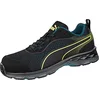 Image de PUMA Safety Fuse Knit WNS Low Chaussures de sécurité S1P ESD HRO SRC Embout en fibre de verre Protection anti-perforation antidérapante sans métal pour femme, Noir/citron vert, 42 EU