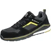 Image de Albatros Court Black Low Chaussures de sécurité S3 ESD HRO SRC avec embout en fibre de verre respirant antidérapant sans métal pour homme, Noir/jaune/bleu nuit, 40 EU