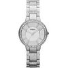 Image de Fossil Montre pour Femmes Virginia, Mouvement à Quartz, boîtier en Acier Inoxydable argenté de 30 mm avec Bracelet en Acier Inoxydable, ES3282
