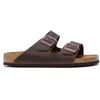 Image de BIRKENSTOCK Claquettes unisexes, Marron Habana, 38 EU Large