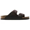 Image de Birkenstock pour homme. 452761 Sandales en cuir Arizona Habana (Coupe Régulière) marron (45), Plat, Aucun, Casuel