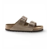 Image de Birkenstock pour homme. 552811 Sandales en Cuir Arizona (Coupe Régulière) marron (40), Plat, Aucun, Casuel