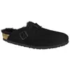 Image de Sabots Boston VL Cuir Suede - Collection Adulte BIRKENSTOCK Noir 37