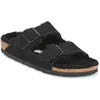 Image de Birkenstock 752663 Arizona Shearling black/black, Suede Leather Homme Black EU 38