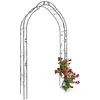 Image de Relaxdays Arche à rosiers Support de Plantes grimpantes H x l x P 255 x 137 x 39 cm, Jardin et terrasse, Noir