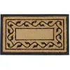 Image de Relaxdays Paillasson fibres de coco 75x45 cm tapis de sol antidérapant motif décoratif, nature, 80 x 150 cm