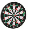 Image de Relaxdays Cible de Fléchettes X2 43 cm Compétition Jeu de fléchettes avec 6 fléchettes, Noir-Blanc