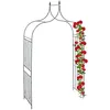 Image de Relaxdays, vert foncé Arcade de rosiers en métal, Arche pour plantes grimpantes, pointes, H x L X P: 270 x 144 x 60 cm