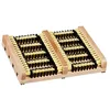 Image de Relaxdays 4X Brosses à Chaussure, Support antidérapant, à Poils durs, Gratte-Bottes pour l’extérieur, Bois, Nature