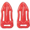 Image de Lot de 2 bouées de Sauvetage gonflables avec Corde pour Carnaval et fête à thème, pour Enfants et Adultes, Rouge