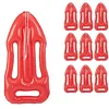 Image de Lot de 10 bouées de Sauvetage gonflables avec Corde pour Carnaval et fête à thème, pour Enfants et Adultes, Rouge