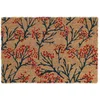 Image de Relaxdays Paillasson Coco, Motif avec Branches, 40x60 cm, Tapis de Porte antidérapant, intérieur, extérieur, coloré