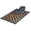 Image de Relaxdays Paillasson en Fonte rectangulaire, Lot de 2, Pieds antidérapants, pour intérieur au Style campagnard, 4x72x46 cm, Bronze