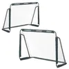 Image de Relaxdays Cage de Football, lot 2, Enfants et Adultes, métal, But Stable pour Foot, H x L x P : 110 x 150 x 75 cm, Grise