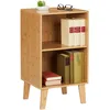 Image de Relaxdays Petite bibliothèque, Meuble de Rangement, HxLxP : env. 70 x 40 x 35 cm, 2 Compartiments réglables, Nature