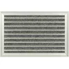 Image de Relaxdays Paillasson, Aluminium, 60x40 cm, pour intérieur & extérieur, Tapis résistant aux intempéries, argenté - Gris