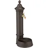 Image de Relaxdays Fontaine extérieure de Jardin, Design Antique, avec Robinet et bac, H x L x P : env. 72 x 26 x 31 cm, Marron