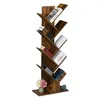 Image de Relaxdays Petite bibliothèque prenant la Forme d'un Arbre, 9 Branches, H x L x P : 128 x 51 x 25 cm, Marron