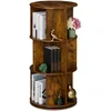Image de Relaxdays Petite bibliothèque, avec 15 Compartiments, Style Industriel, pour Livres et DVD, H x D : 104 x 50 cm, Marron