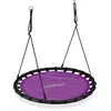 Image de Relaxdays Balançoire Ronde Suspendue, Lilas