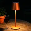 Image de FH Lighting Lampe de table LED rechargeable Viletto, couleur rouille, hauteur 36 cm, IP54