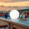 Image de FH Lighting Luminaire d'extérieur LED solaire Dabus, Ø 30 cm, boule, blanc, acrylique