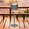 Image de FH Lighting Lampe à poser LED rechargeable Juna, gris sable Hauteur 25 cm Métal, IP54