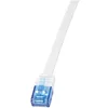 Image de LogiLink CP0132 Câble réseau Cat5e UTP AWG 30 RJ45 0,25 m Bleu/Blanc