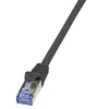 Image de LOGILINK Lot de 3 Câbles Réseau Patch Cat 6A S/FTP 0,5 m Noir