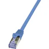 Image de LogiLink PrimeLine Câble réseau Cat6A S/FTP AWG26 PIMF LSZH 0,50 m Bleu