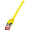 Image de LOGILINK Lot de 3 câbles patch, cat. 6A, S/FTP, 0,5m, jaune