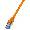 Image de LogiLink PrimeLine Câble réseau Cat6A S/FTP AWG26 PIMF LSZH 0,50 m Orange