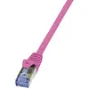 Image de LogiLink PrimeLine Câble réseau Cat6A S/FTP AWG26 PIMF LSZH 1,50 m Rose
