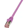 Image de LogiLink PrimeLine Câble réseau Cat6 S/FTP AWG27 PIMF LSZH 1 m Rose