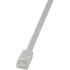 Image de LogiLink SlimLine Câble réseau Cat6 U/UTP AWG32 0,25 m Blanc