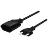 Image de LogiLink Câble d'alimentation Euro CEE 7/16 fiche à prise 2m Noir