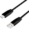 Image de LogiLink Câble de Connexion USB 2.0 avec règle, USB (Type A) vers USB (Type C) Noir, 1 m